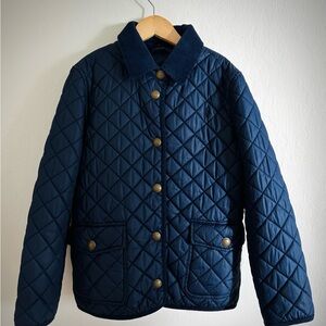 Polo by Ralph Lauren Navy Quilted Jacket with Gold Accents